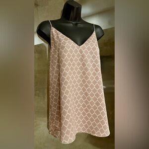 Express Blush and Cream Patterned Top